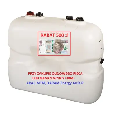 Rabat 500 zł! - zbiornik jednopłaszczowy na olej opałowy lub napędowy EUROLENTZ 1500 TEL 72, poj. 1500l, KOD:24731