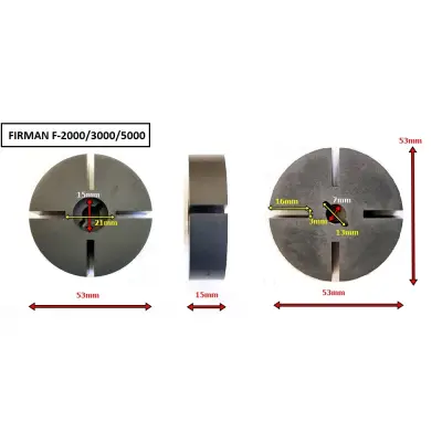 Wirnik, rotor, pompa powietrzna 53mm x 15mm do nagrzewnic olejowych FIRMAN F-2000 DH, F-3000 DH, F-5000 DH, KOD:810725001