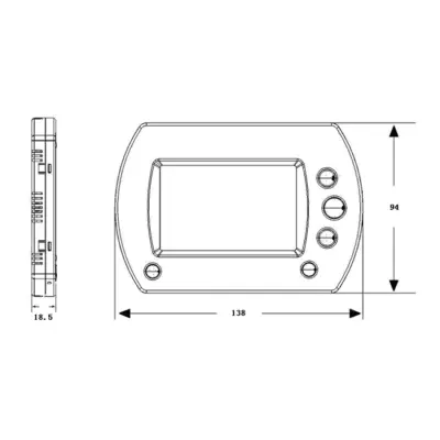 SONNIGER Panel Intelligent WiFi - inteligentny termostat i regulator prędkości z transmicją WiFi kod: WAA0035